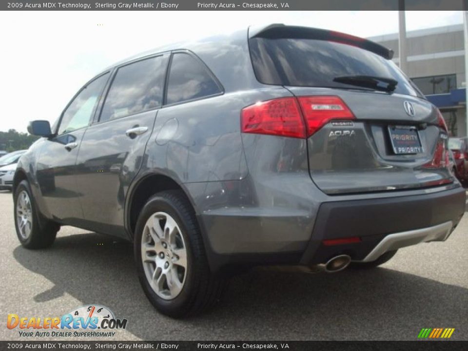 2009 Acura MDX Technology Sterling Gray Metallic / Ebony Photo #4
