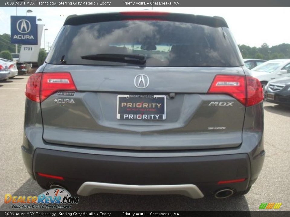 2009 Acura MDX Technology Sterling Gray Metallic / Ebony Photo #5