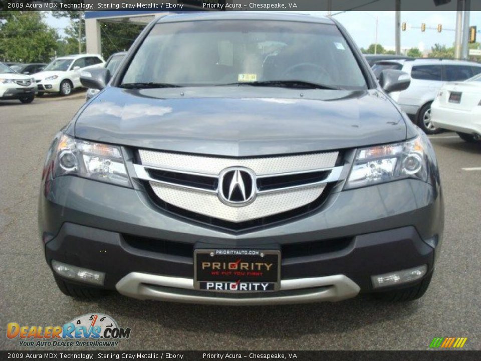 2009 Acura MDX Technology Sterling Gray Metallic / Ebony Photo #9