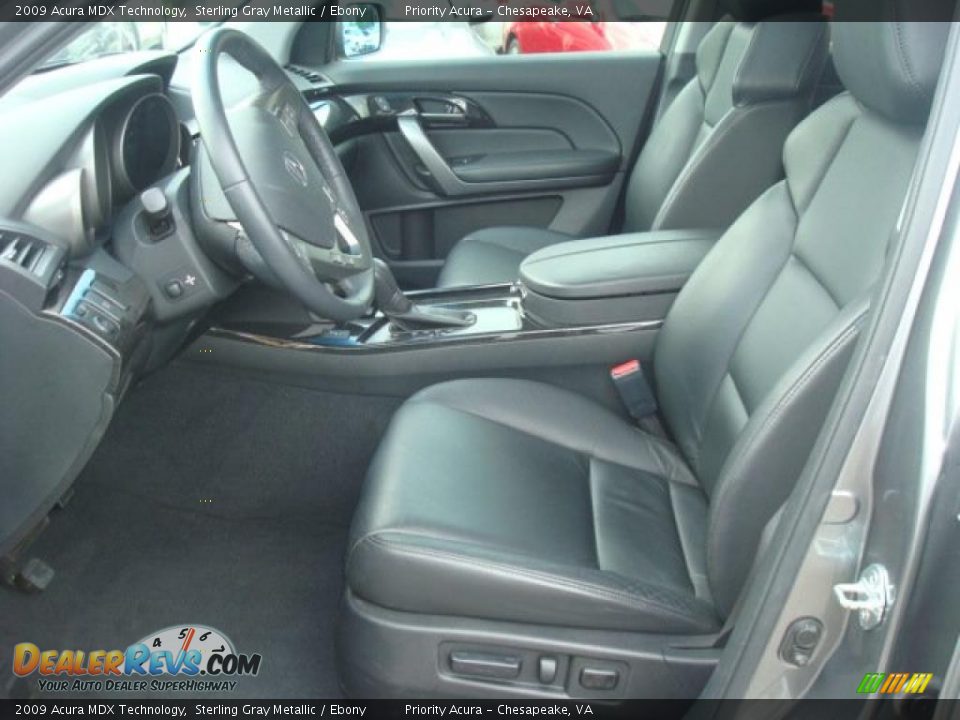 2009 Acura MDX Technology Sterling Gray Metallic / Ebony Photo #10