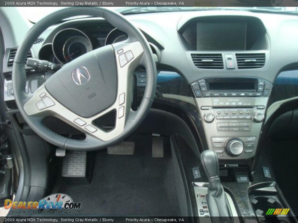 2009 Acura MDX Technology Sterling Gray Metallic / Ebony Photo #14