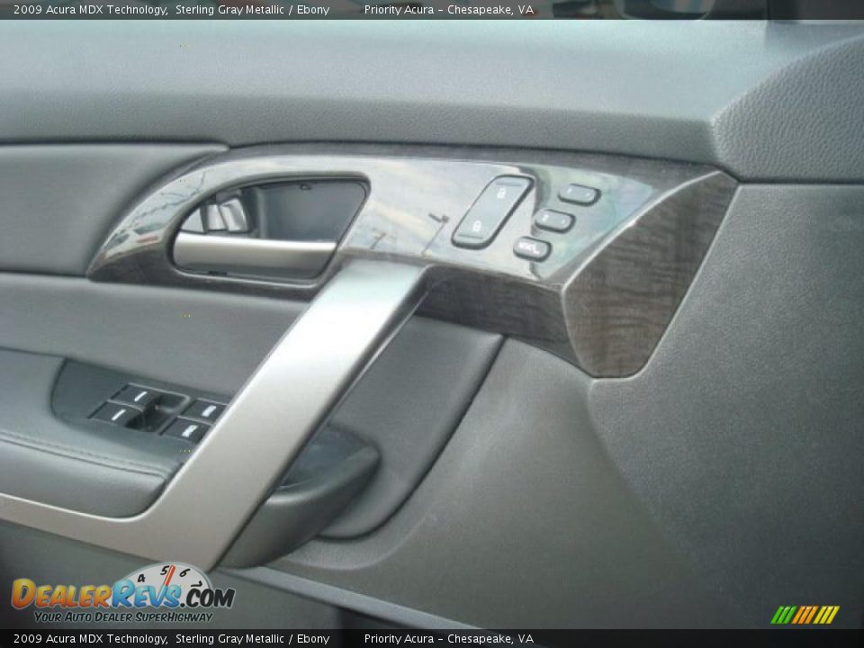 2009 Acura MDX Technology Sterling Gray Metallic / Ebony Photo #16