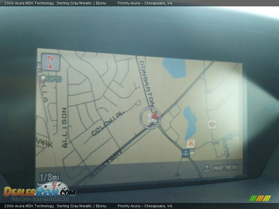 2009 Acura MDX Technology Sterling Gray Metallic / Ebony Photo #18