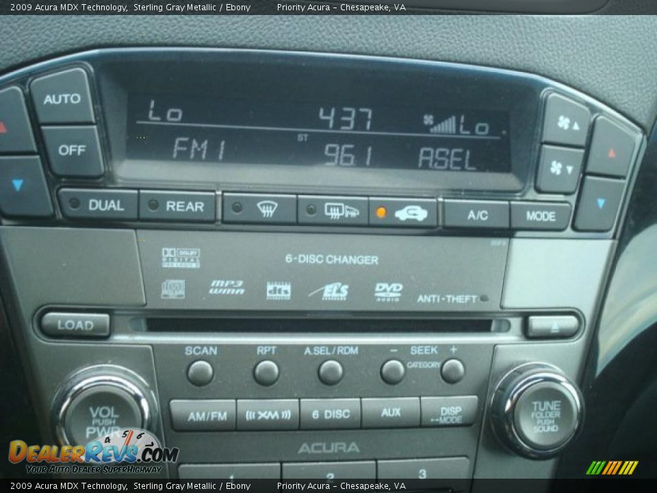 2009 Acura MDX Technology Sterling Gray Metallic / Ebony Photo #20