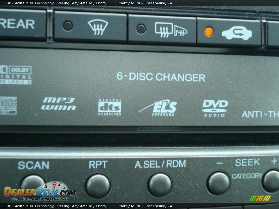 2009 Acura MDX Technology Sterling Gray Metallic / Ebony Photo #21