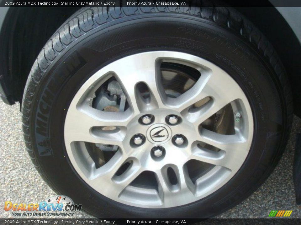 2009 Acura MDX Technology Sterling Gray Metallic / Ebony Photo #28
