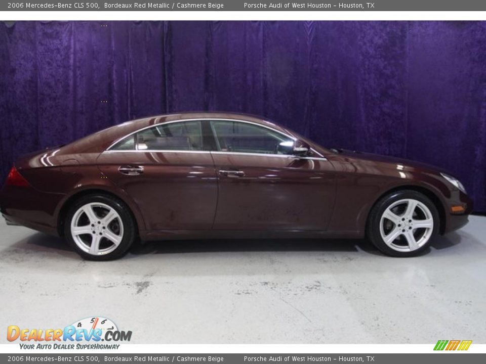 2006 Mercedes-Benz CLS 500 Bordeaux Red Metallic / Cashmere Beige Photo #2