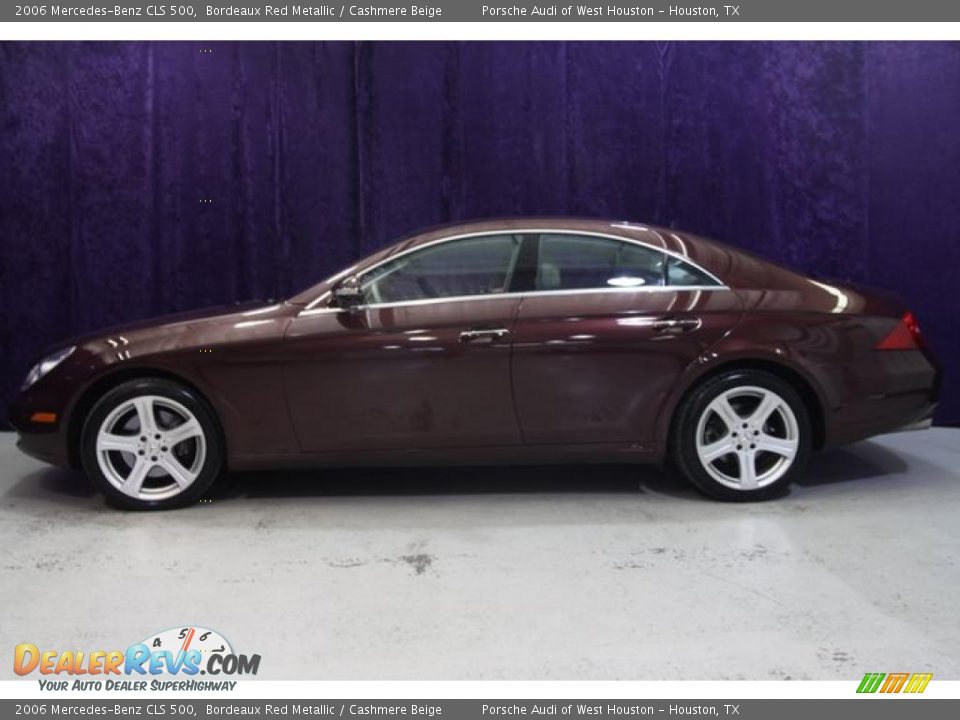 2006 Mercedes-Benz CLS 500 Bordeaux Red Metallic / Cashmere Beige Photo #5