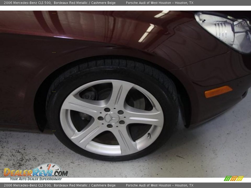 2006 Mercedes-Benz CLS 500 Bordeaux Red Metallic / Cashmere Beige Photo #6