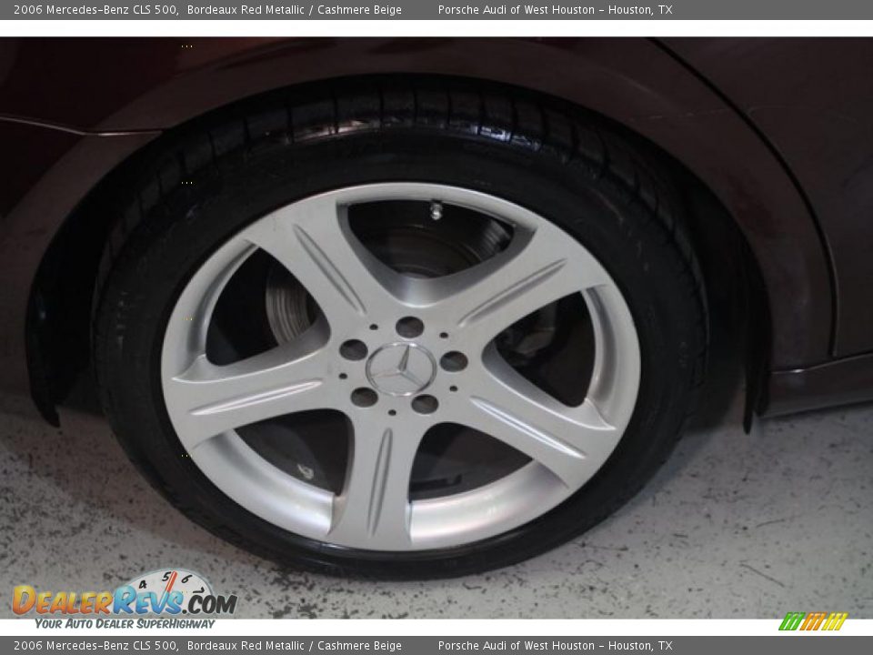 2006 Mercedes-Benz CLS 500 Bordeaux Red Metallic / Cashmere Beige Photo #7