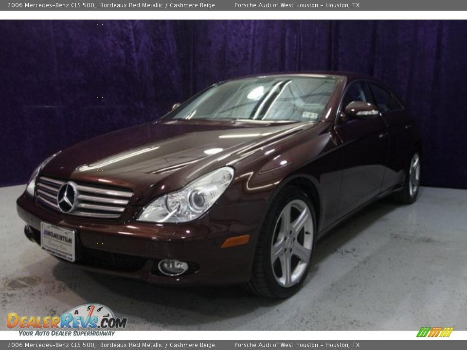 2006 Mercedes-Benz CLS 500 Bordeaux Red Metallic / Cashmere Beige Photo #8
