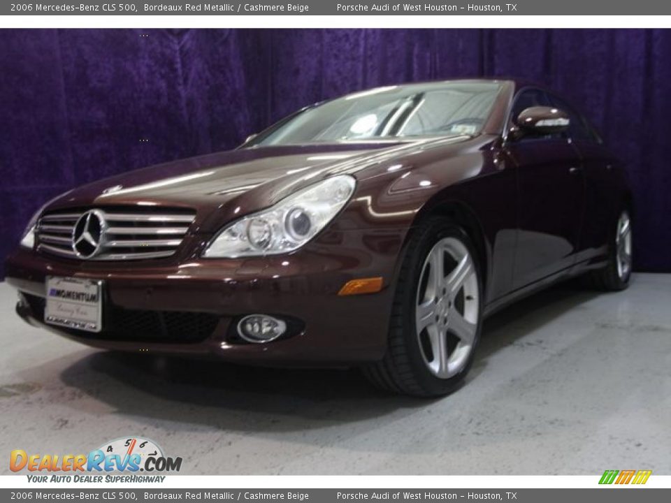 2006 Mercedes-Benz CLS 500 Bordeaux Red Metallic / Cashmere Beige Photo #9