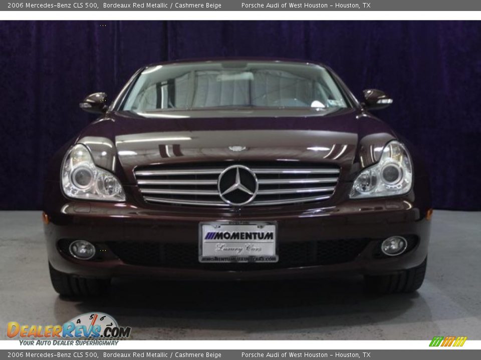 2006 Mercedes-Benz CLS 500 Bordeaux Red Metallic / Cashmere Beige Photo #10