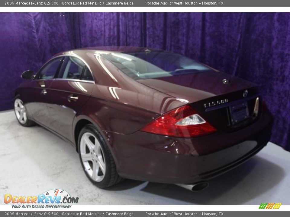 2006 Mercedes-Benz CLS 500 Bordeaux Red Metallic / Cashmere Beige Photo #12