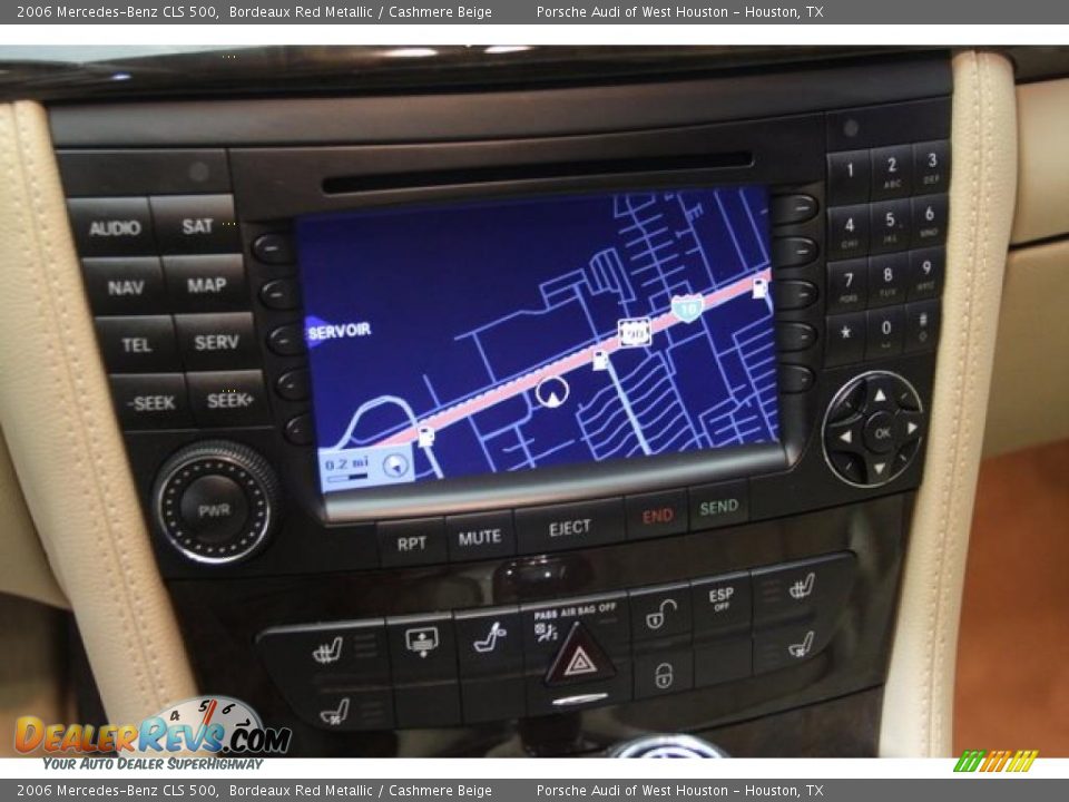 2006 Mercedes-Benz CLS 500 Bordeaux Red Metallic / Cashmere Beige Photo #13