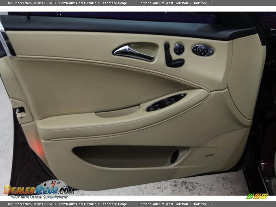 2006 Mercedes-Benz CLS 500 Bordeaux Red Metallic / Cashmere Beige Photo #19