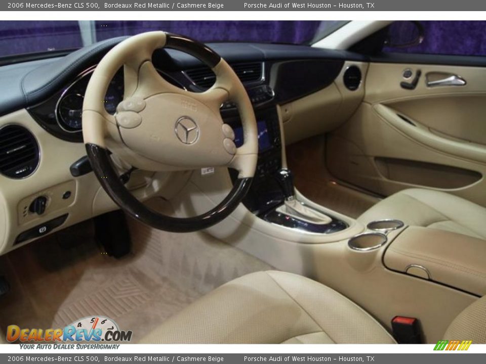 2006 Mercedes-Benz CLS 500 Bordeaux Red Metallic / Cashmere Beige Photo #20