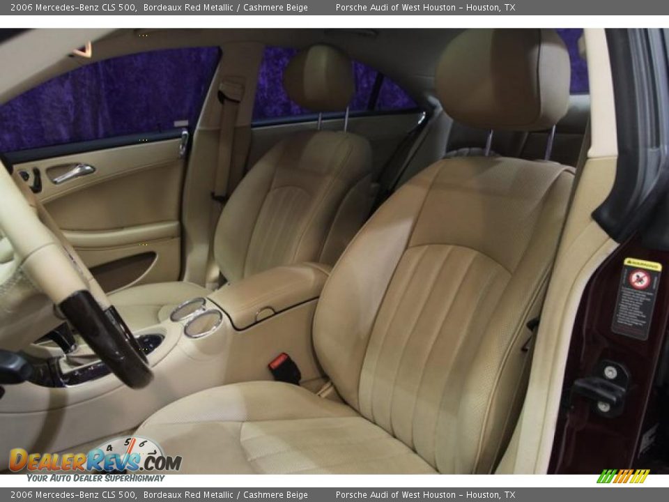2006 Mercedes-Benz CLS 500 Bordeaux Red Metallic / Cashmere Beige Photo #21