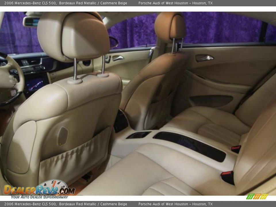 2006 Mercedes-Benz CLS 500 Bordeaux Red Metallic / Cashmere Beige Photo #23
