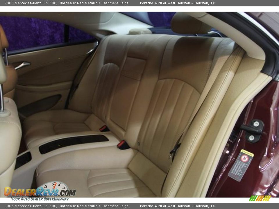 2006 Mercedes-Benz CLS 500 Bordeaux Red Metallic / Cashmere Beige Photo #24