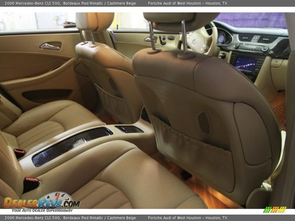 2006 Mercedes-Benz CLS 500 Bordeaux Red Metallic / Cashmere Beige Photo #25