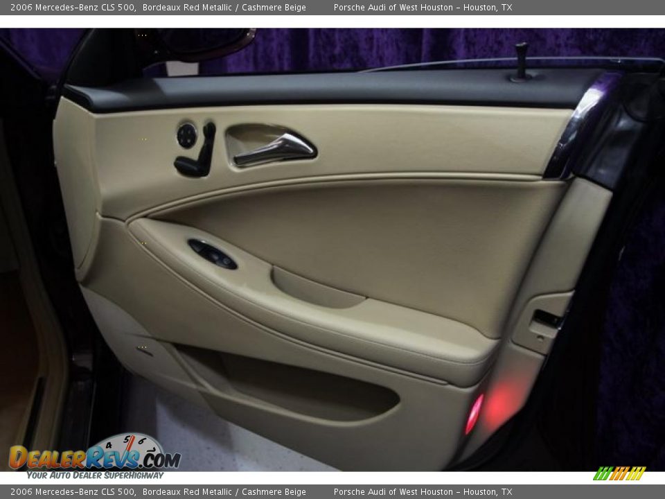 2006 Mercedes-Benz CLS 500 Bordeaux Red Metallic / Cashmere Beige Photo #26