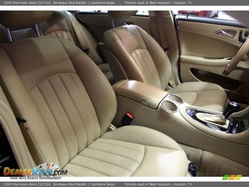 2006 Mercedes-Benz CLS 500 Bordeaux Red Metallic / Cashmere Beige Photo #28