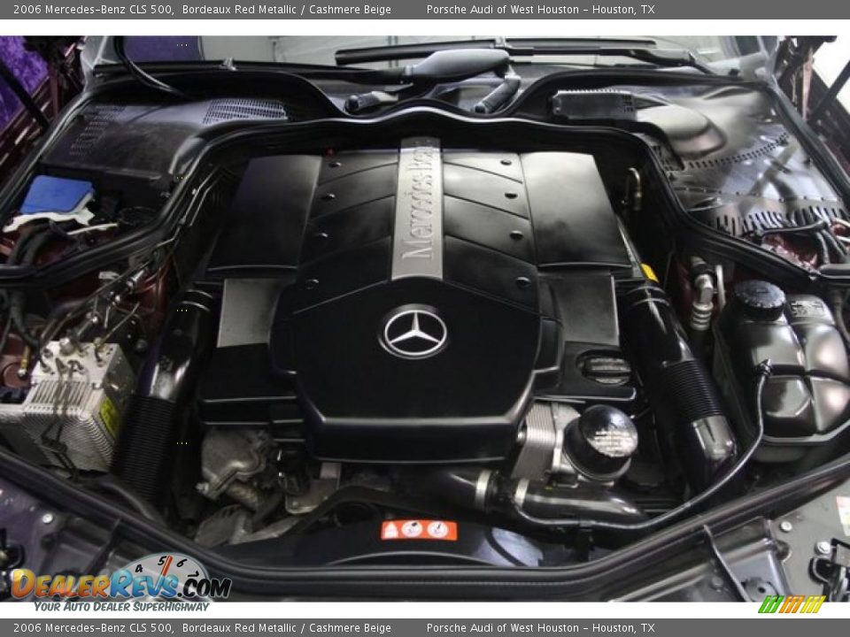 2006 Mercedes-Benz CLS 500 Bordeaux Red Metallic / Cashmere Beige Photo #36