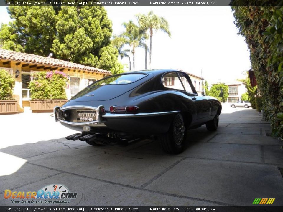 1963 Jaguar E-Type XKE 3.8 Fixed Head Coupe Opalescent Gunmetal / Red Photo #16