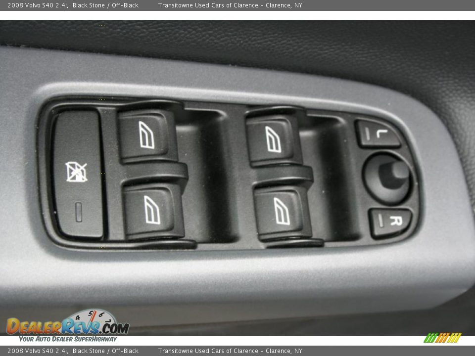 2008 Volvo S40 2.4i Black Stone / Off-Black Photo #6
