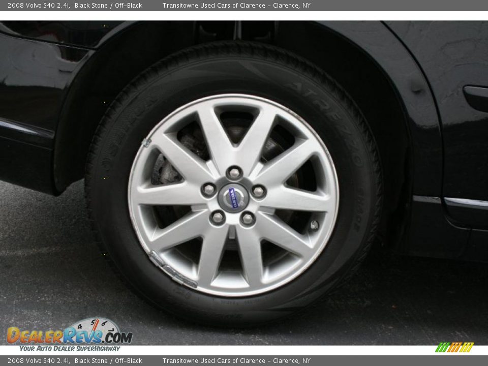 2008 Volvo S40 2.4i Black Stone / Off-Black Photo #10