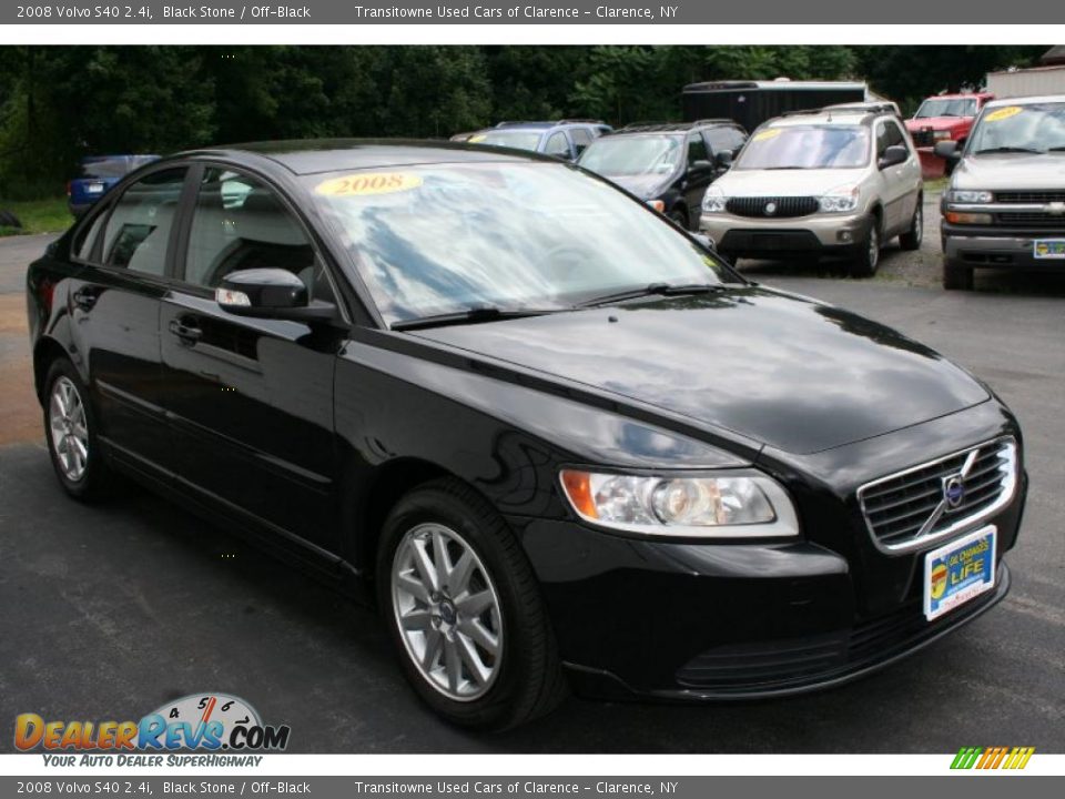 2008 Volvo S40 2.4i Black Stone / Off-Black Photo #11