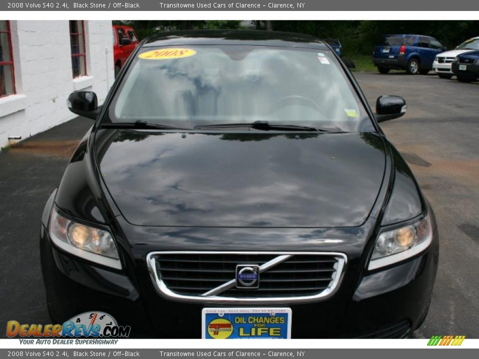 2008 Volvo S40 2.4i Black Stone / Off-Black Photo #12