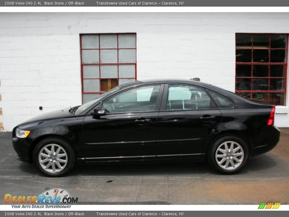 2008 Volvo S40 2.4i Black Stone / Off-Black Photo #13