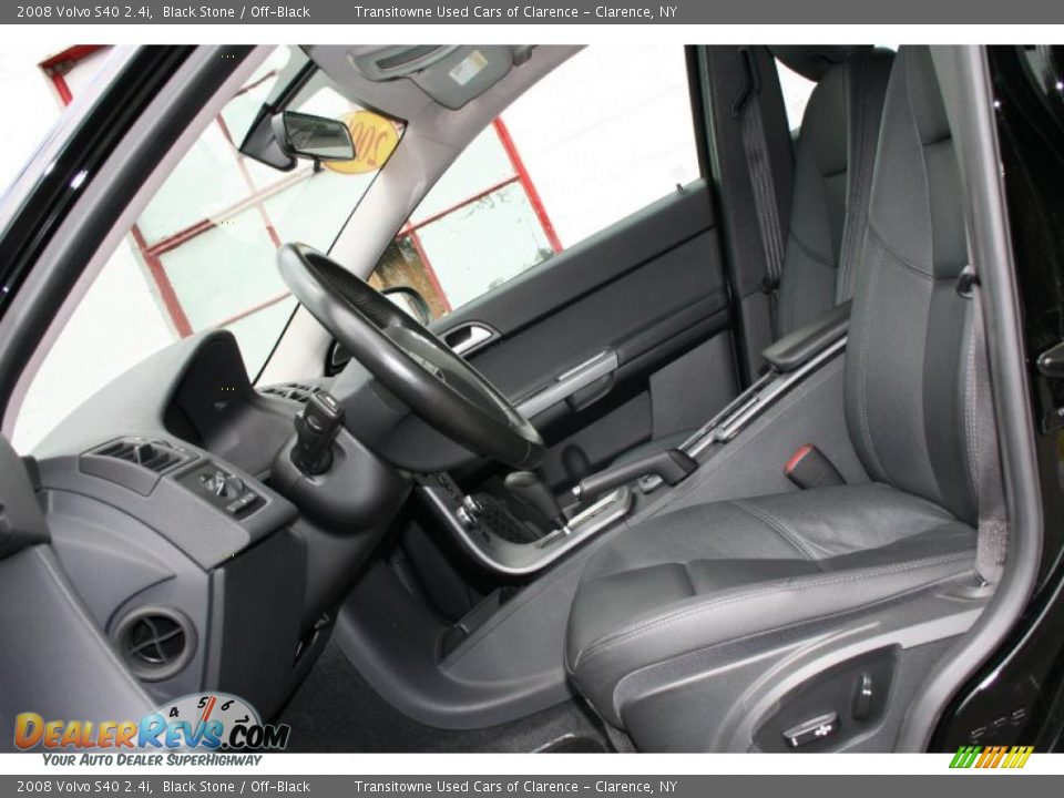 2008 Volvo S40 2.4i Black Stone / Off-Black Photo #17
