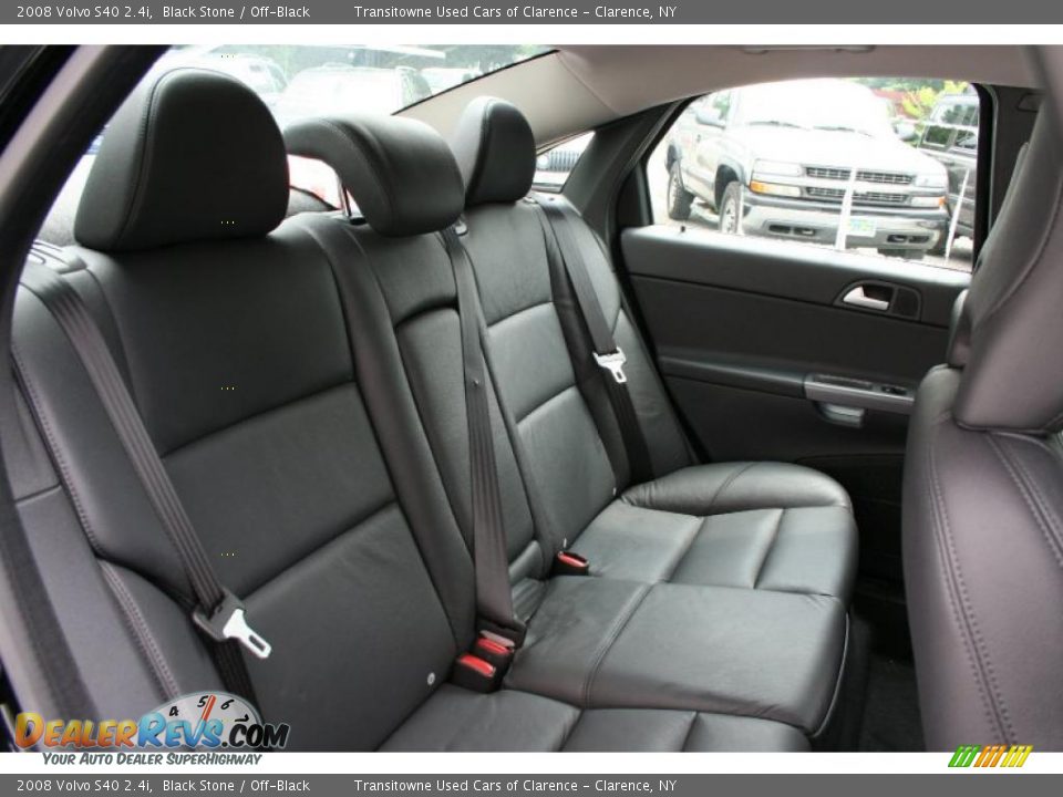 2008 Volvo S40 2.4i Black Stone / Off-Black Photo #18