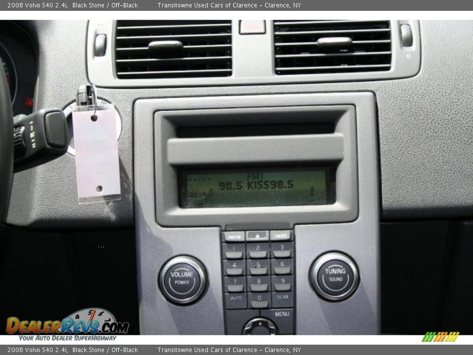 2008 Volvo S40 2.4i Black Stone / Off-Black Photo #22
