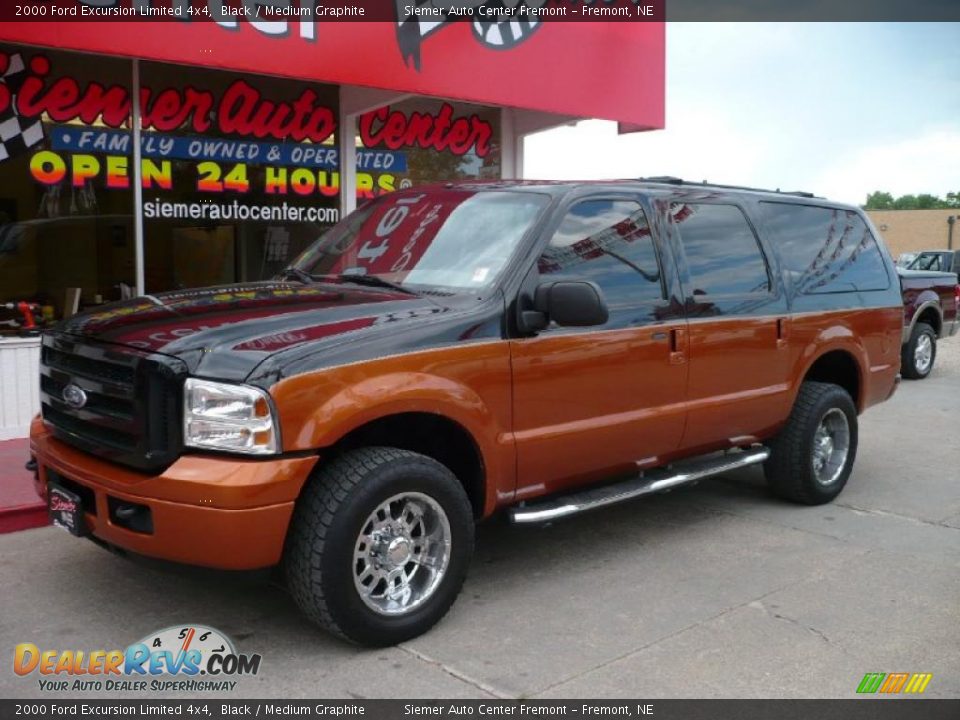 2000 Ford Excursion Limited 4x4 Black / Medium Graphite Photo #3