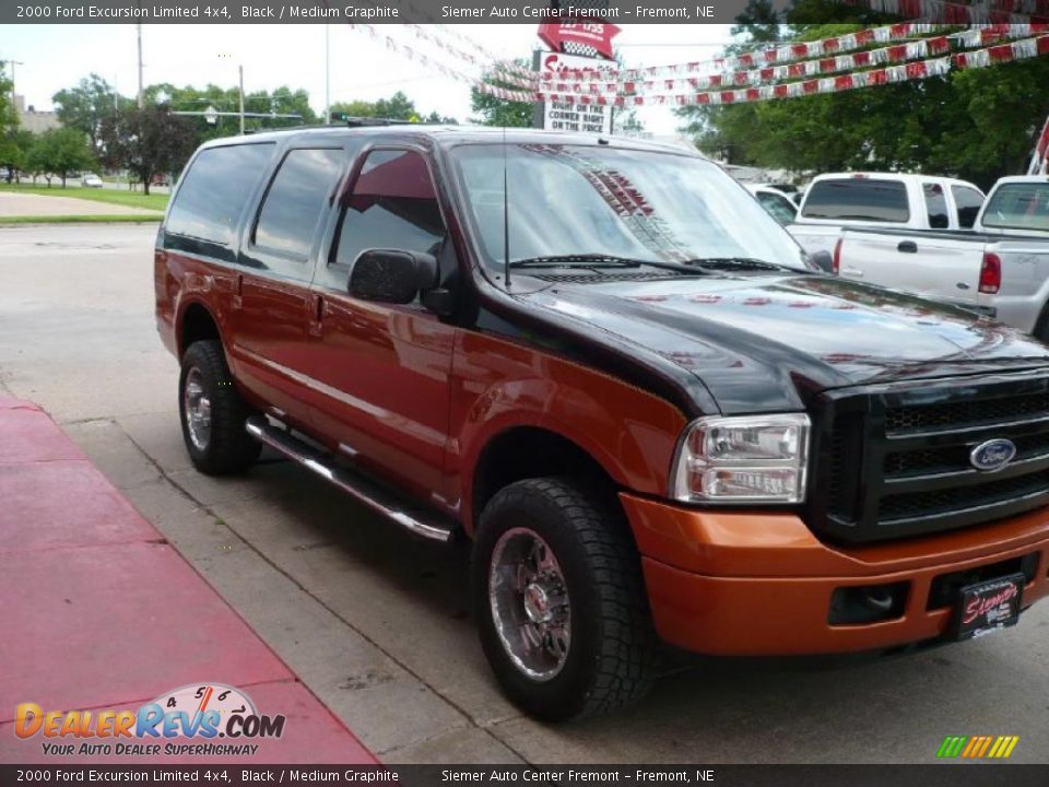 2000 Ford Excursion Limited 4x4 Black / Medium Graphite Photo #6