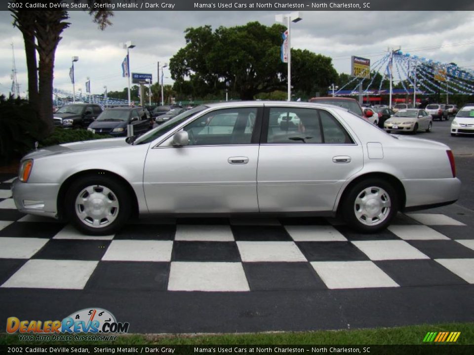 2002 Cadillac DeVille Sedan Sterling Metallic / Dark Gray Photo #2