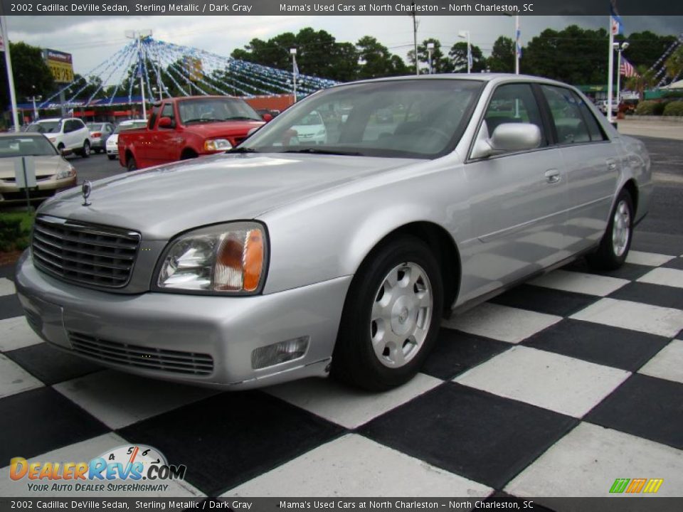 2002 Cadillac DeVille Sedan Sterling Metallic / Dark Gray Photo #3