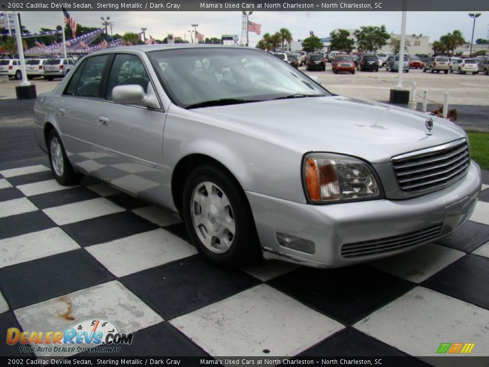 2002 Cadillac DeVille Sedan Sterling Metallic / Dark Gray Photo #5