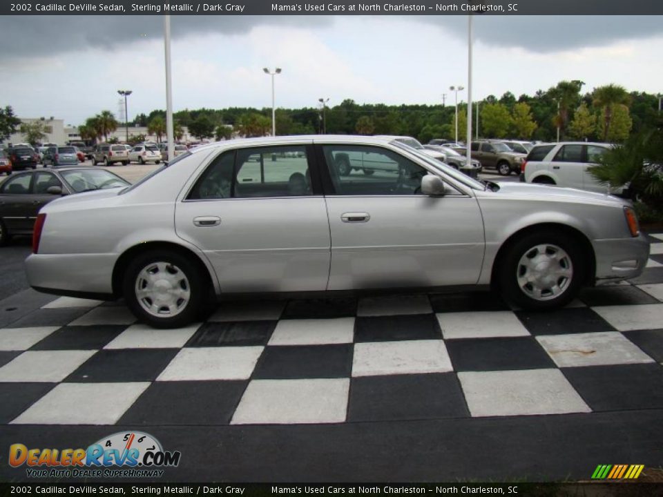 2002 Cadillac DeVille Sedan Sterling Metallic / Dark Gray Photo #6