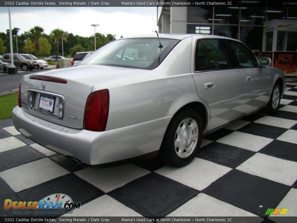 2002 Cadillac DeVille Sedan Sterling Metallic / Dark Gray Photo #7