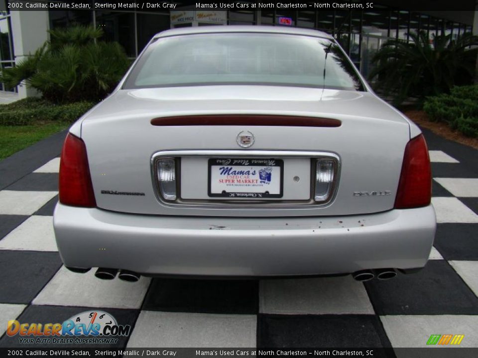 2002 Cadillac DeVille Sedan Sterling Metallic / Dark Gray Photo #8