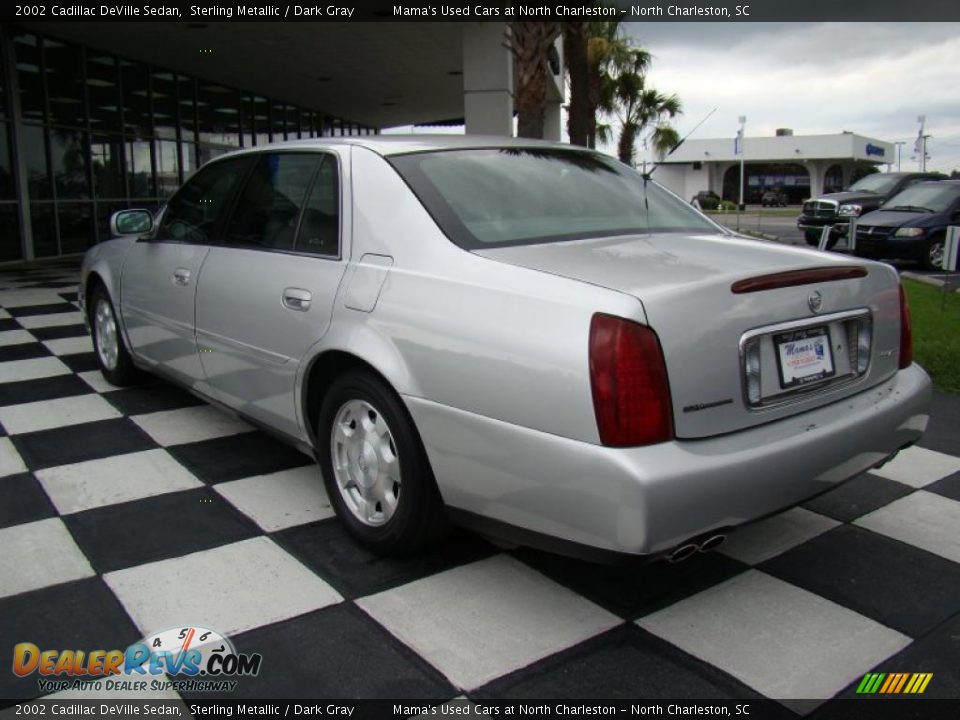 2002 Cadillac DeVille Sedan Sterling Metallic / Dark Gray Photo #9