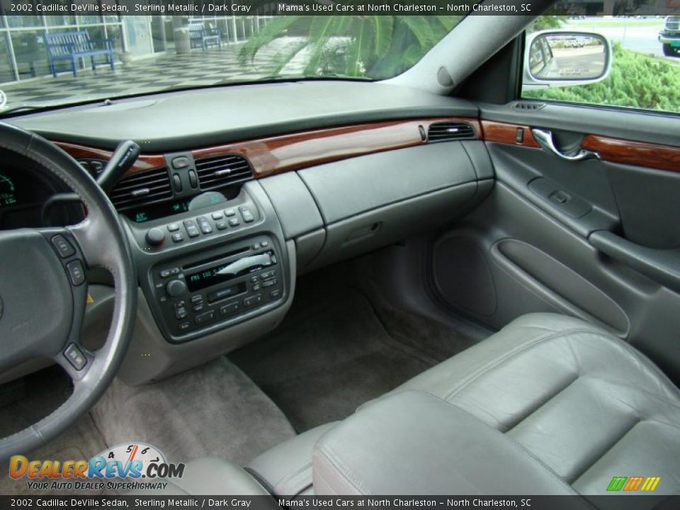 2002 Cadillac DeVille Sedan Sterling Metallic / Dark Gray Photo #20