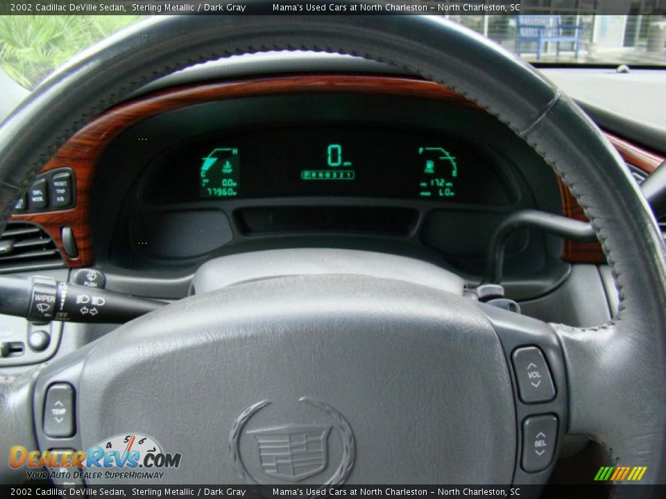 2002 Cadillac DeVille Sedan Sterling Metallic / Dark Gray Photo #24