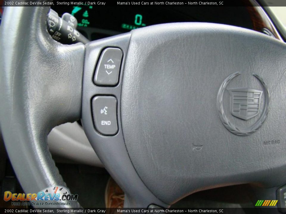 2002 Cadillac DeVille Sedan Sterling Metallic / Dark Gray Photo #25