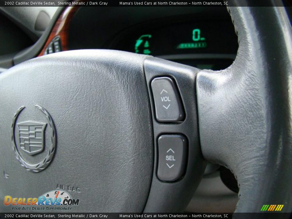2002 Cadillac DeVille Sedan Sterling Metallic / Dark Gray Photo #26